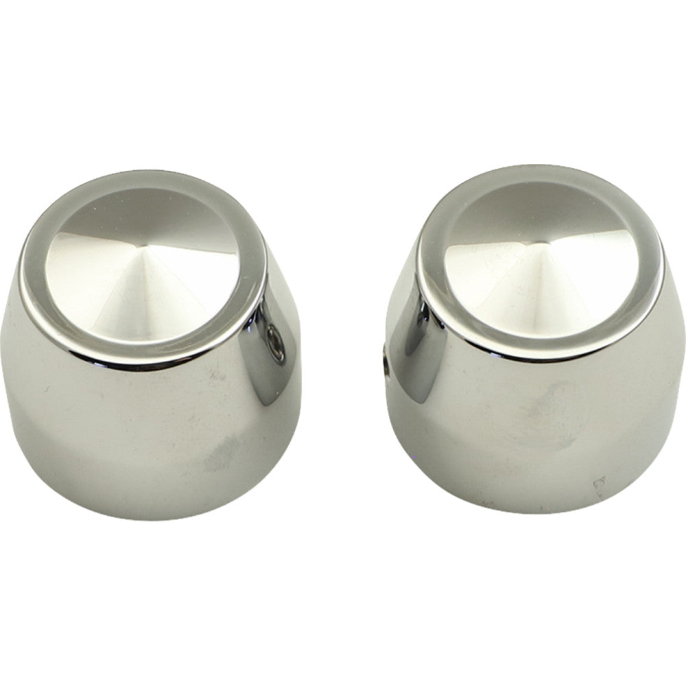 ACCUTRONIX Axle Caps - Elite - Chrome - 25 mm - Pair TAC102-EC