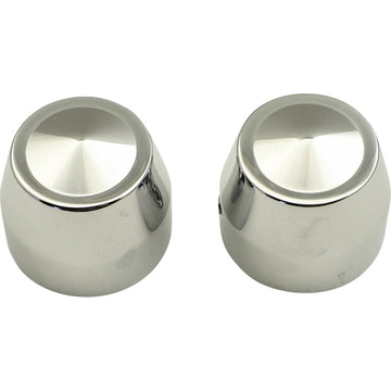 ACCUTRONIX Axle Caps - Elite - Chrome - 25 mm - Pair TAC102-EC