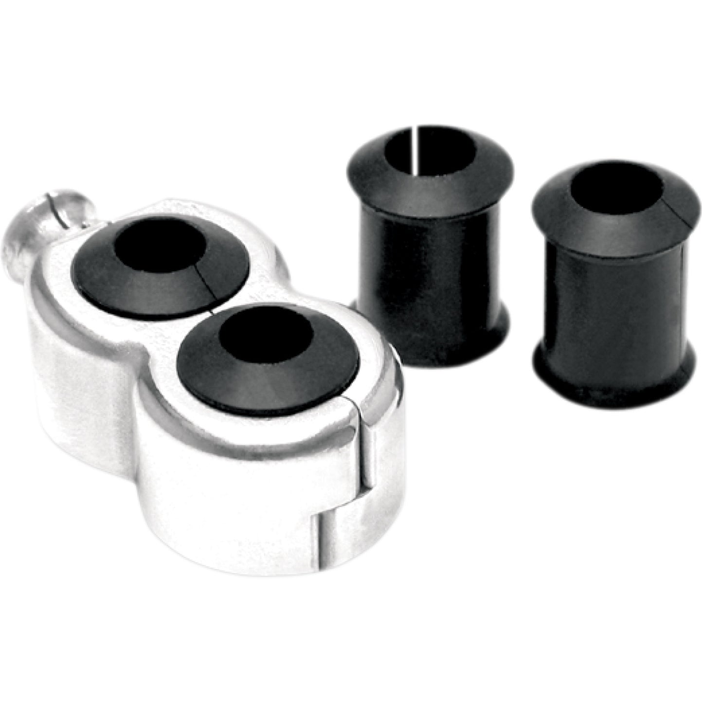 Motion Pro Cable Clamp - Dual - Chrome 11-0050