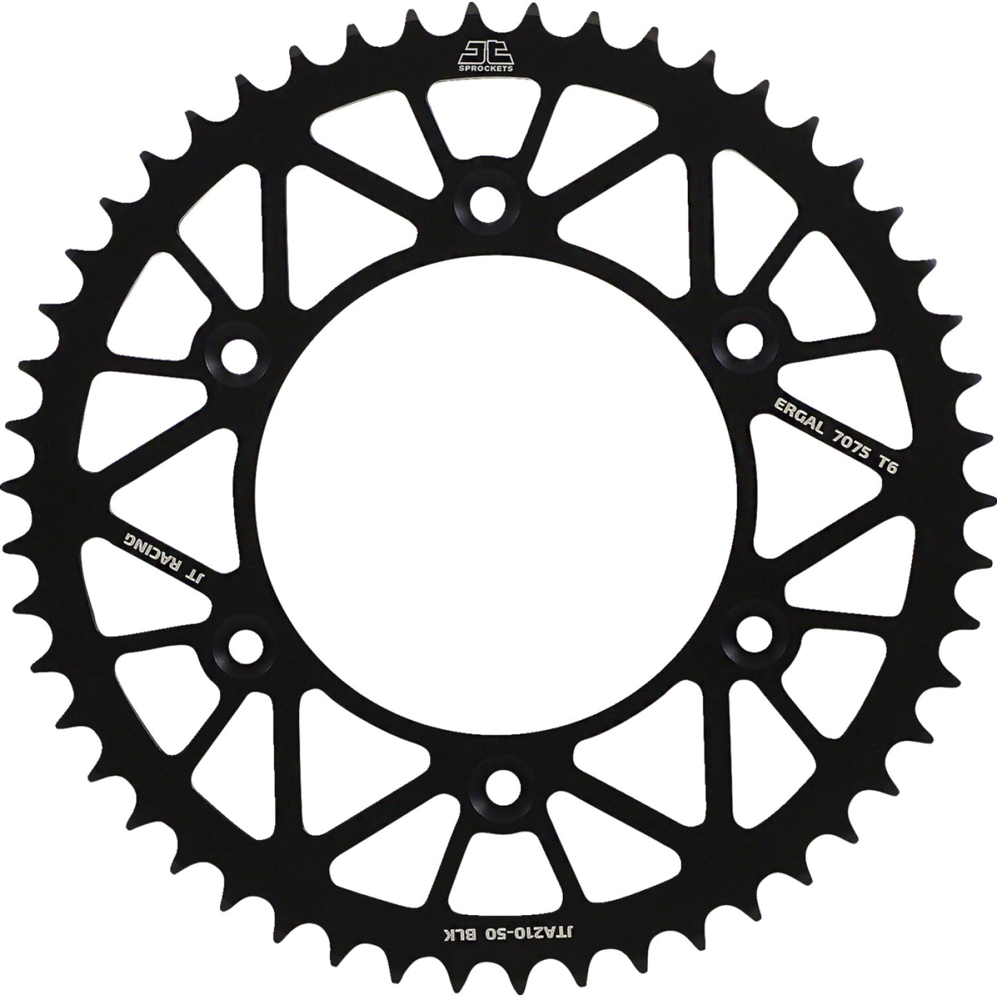 JT SPROCKETS Rear Sprocket - Honda - Black - 50 Tooth JTA210.50BLK by JT Rear Sprockets Aluminum/Alloy
