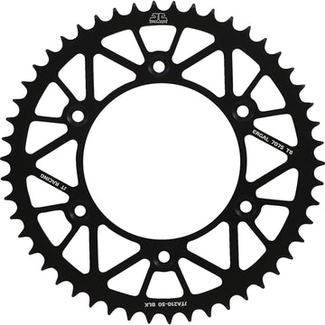 JT SPROCKETS Rear Sprocket - Honda - Black - 50 Tooth JTA210.50BLK by JT Rear Sprockets Aluminum/Alloy