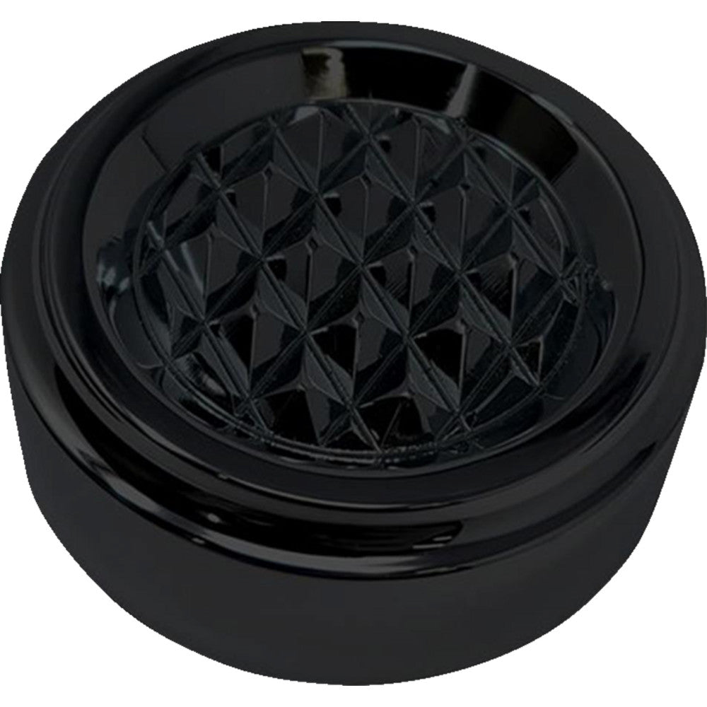 Covingtons Dipstick Cover - Diamondback - Black - Dyna/Touring/Trike C3085-B