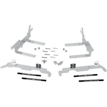 Moose Racing Radiator Braces - Silver - Honda 11-166