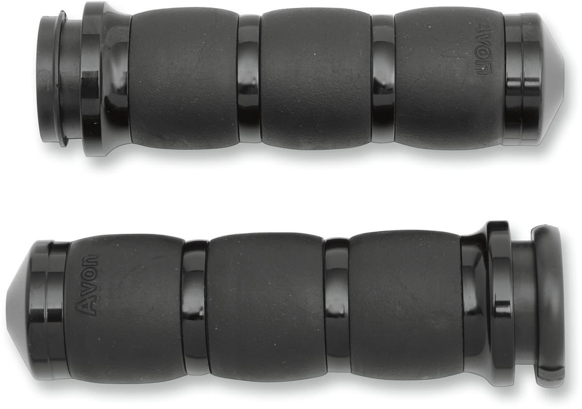 Avon Grips 3-Ring Velvet Air Grips - TBW - Black AIR-96-FLY