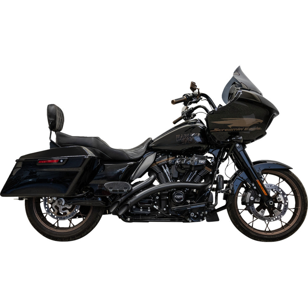 BASSANI XHAUST Sweeper Radial Exhaust System with Heat Shields - Black 1F21FB