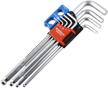 Bikeservice Magnetic Ball Point Hex Key- 9-Piece BS9103