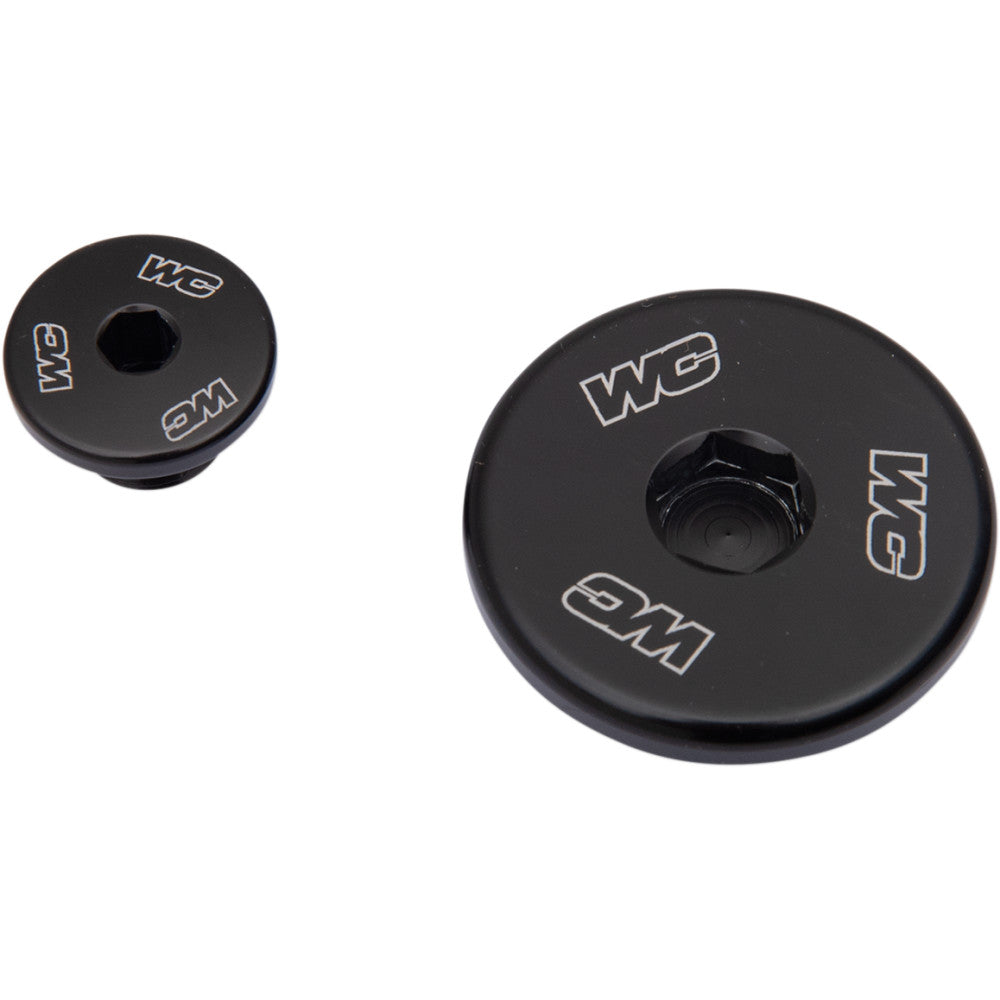 WORKS CONNECTION Engine Plug - Black - Kawasaki 24-622