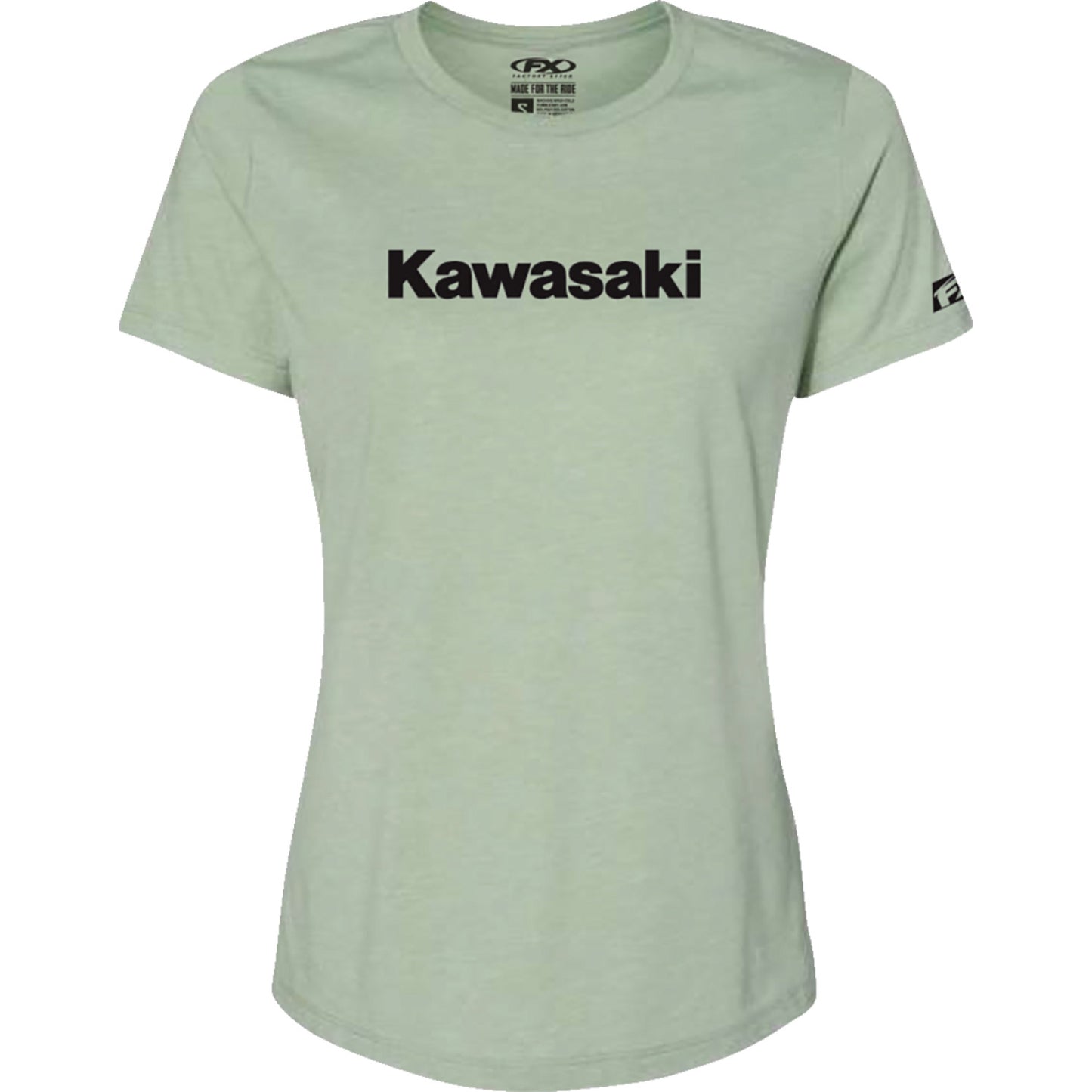FACTORY EFFEX Women's Kawasaki T-Shirt - Light Heather Green - Medium 27-87142