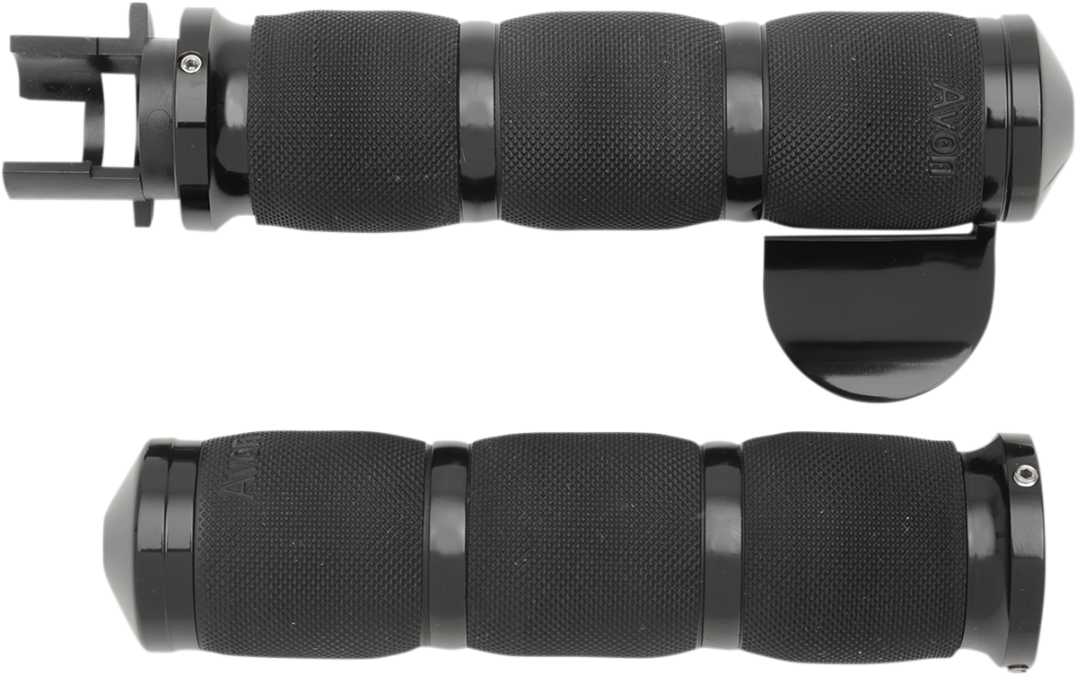 Avon Grips 3-Ring Air Cushioned Grips - Indian - Throttle Boss - Anodized MT-IN-AIR-90A-B