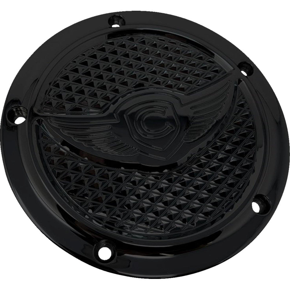 Covingtons Derby Cover - Diamondback - 5-Hole - Black - Touring/Trike C3075-B