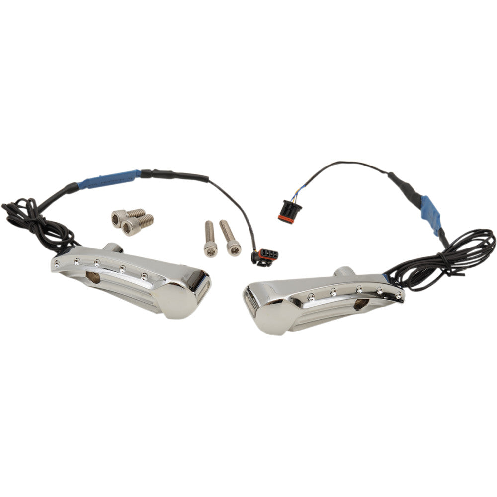 Covingtons Turn Signal - Dimpled - Chrome - FLTR C1300-C