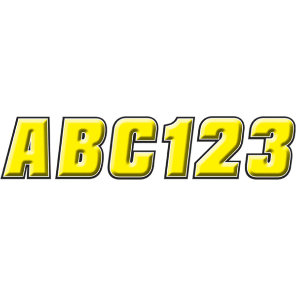 Hardline Sticker Kit - 2" - Yellow/Black YEBLK500 | Stickers Decals