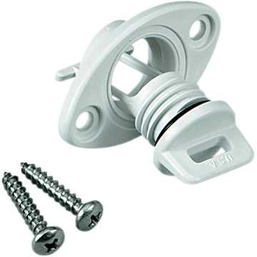 ATLANTIS Drain Plug - Bilge - Floating - White - '95-'02 Sea Doo/Polaris A2266