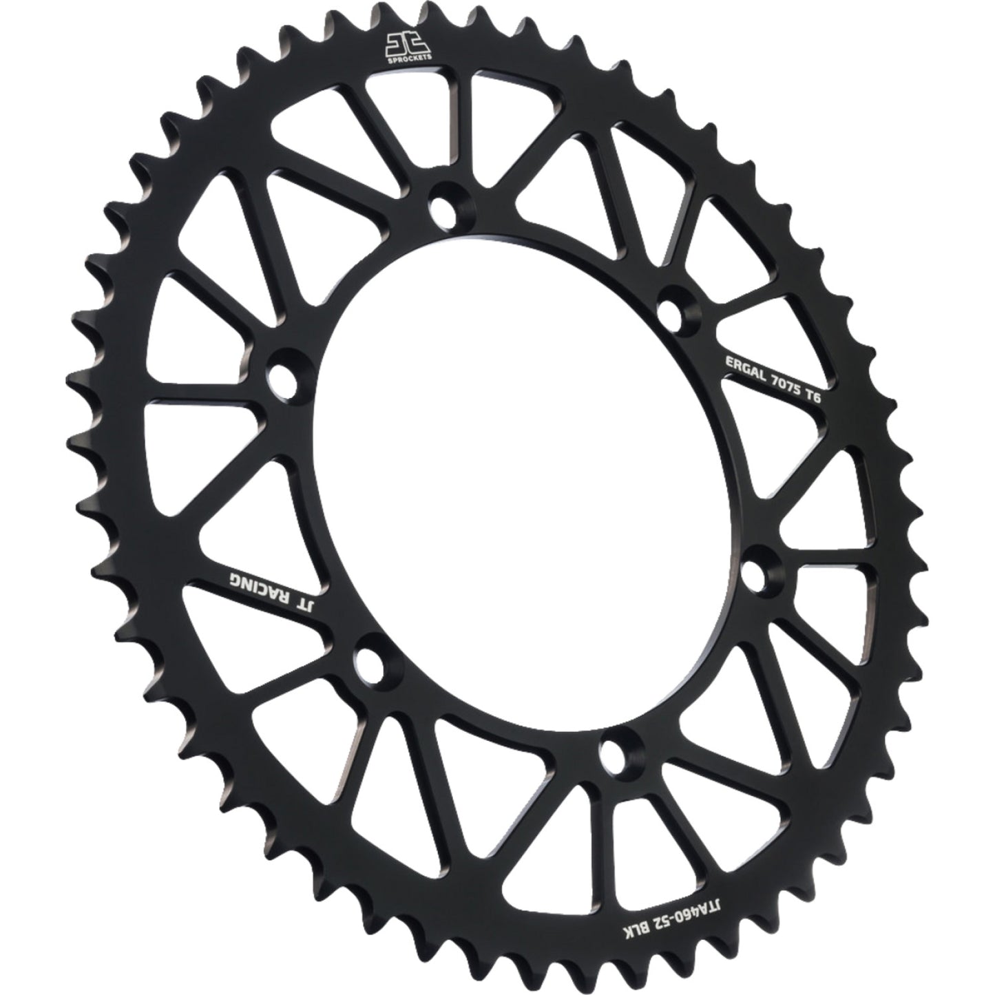 JT SPROCKETS Rear Sprocket - Black - 52 Tooth - Kawasaki JTA460.52BLK by JT Rear Sprockets Aluminum/Alloy