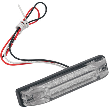 BRITE-LITES 4" Rectangle LED Light - Clear Lens - Red LED BL-TLEDR