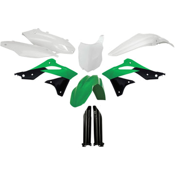 Acerbis Full Replacement Body Kit - OEM '14 Green/Black/White 2314184584