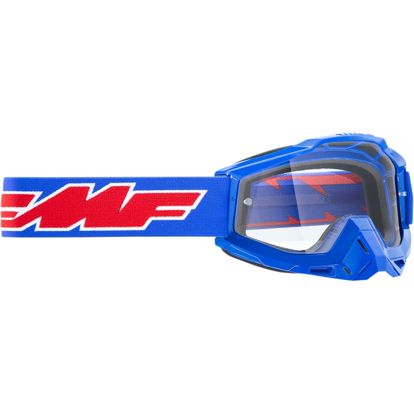 FMF PowerBomb Goggles - Rocket - Blue - Clear F-50036-00002