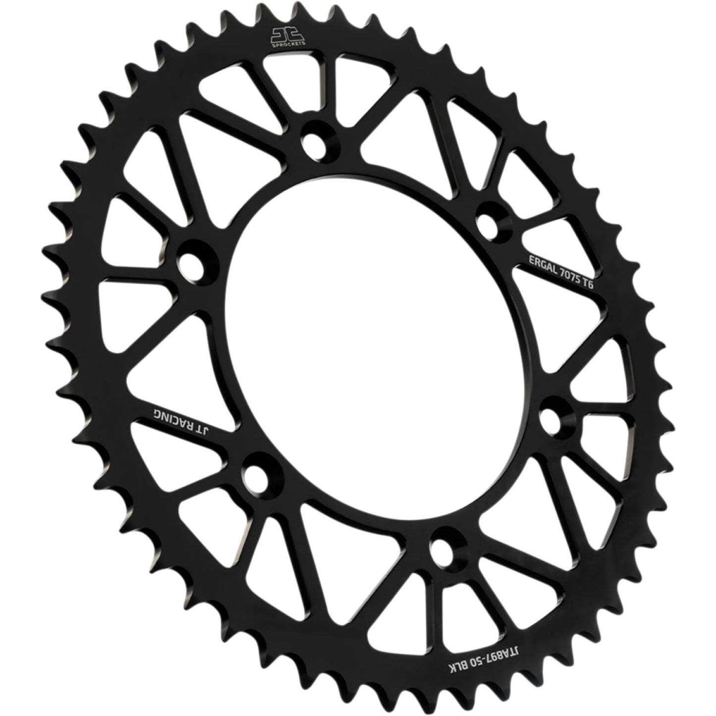JT SPROCKETS Rear Sprocket - Black - 50-Tooth JTA897.50BLK by JT Rear Sprockets Aluminum/Alloy