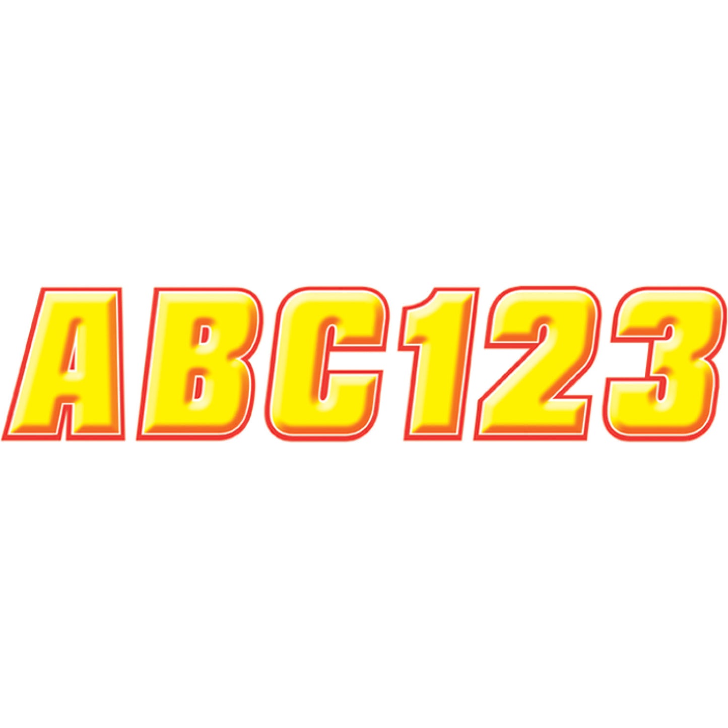 Hardline Sticker Kit - 2" - Yellow/Red YERED500 | Stickers Decals