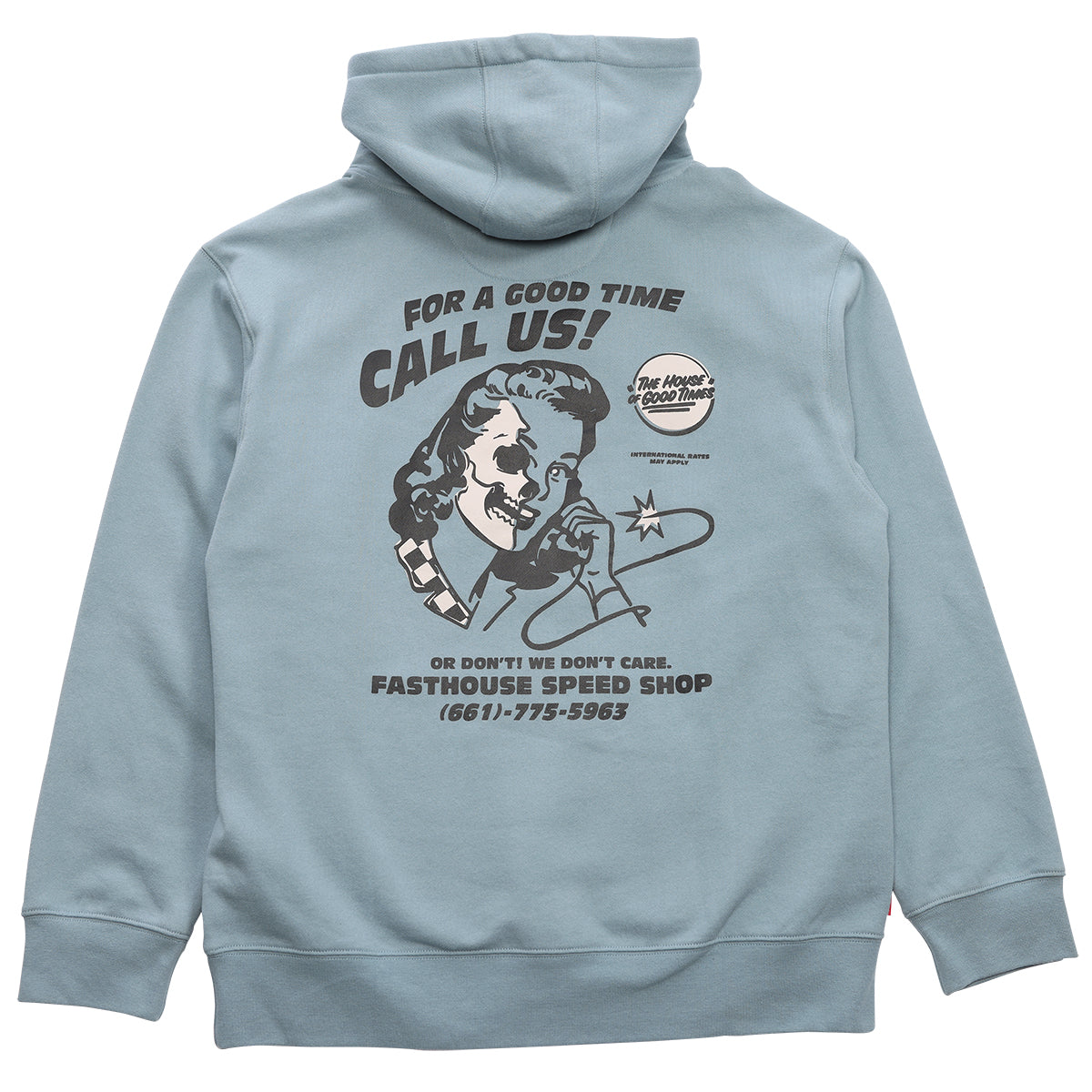 Fasthouse Call Us Hooded Pullover Slate - XLarge