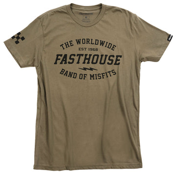 Fasthouse Coalition Tee, Military Green - S