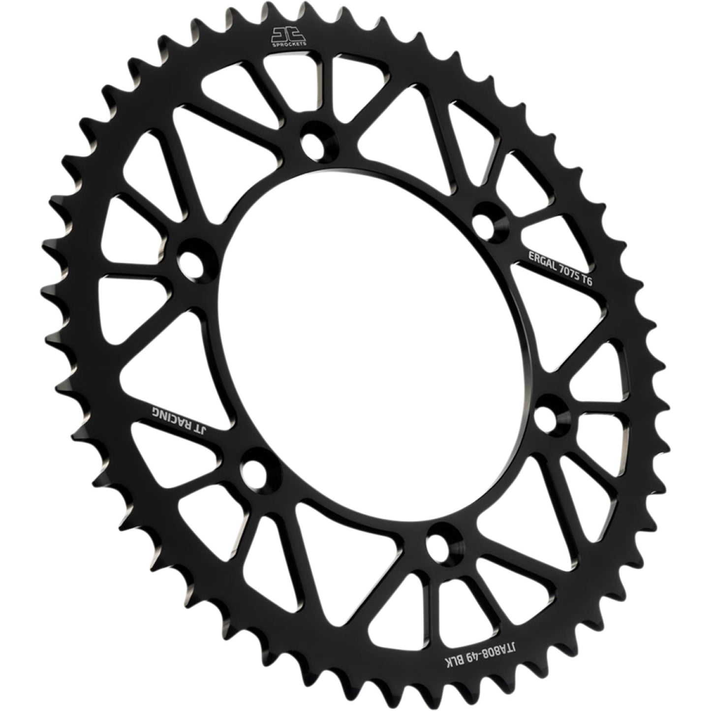 JT SPROCKETS Rear Sprocket - Suzuki - Black - 49-Tooth JTA808.49BLK by JT Rear Sprockets Aluminum/Alloy