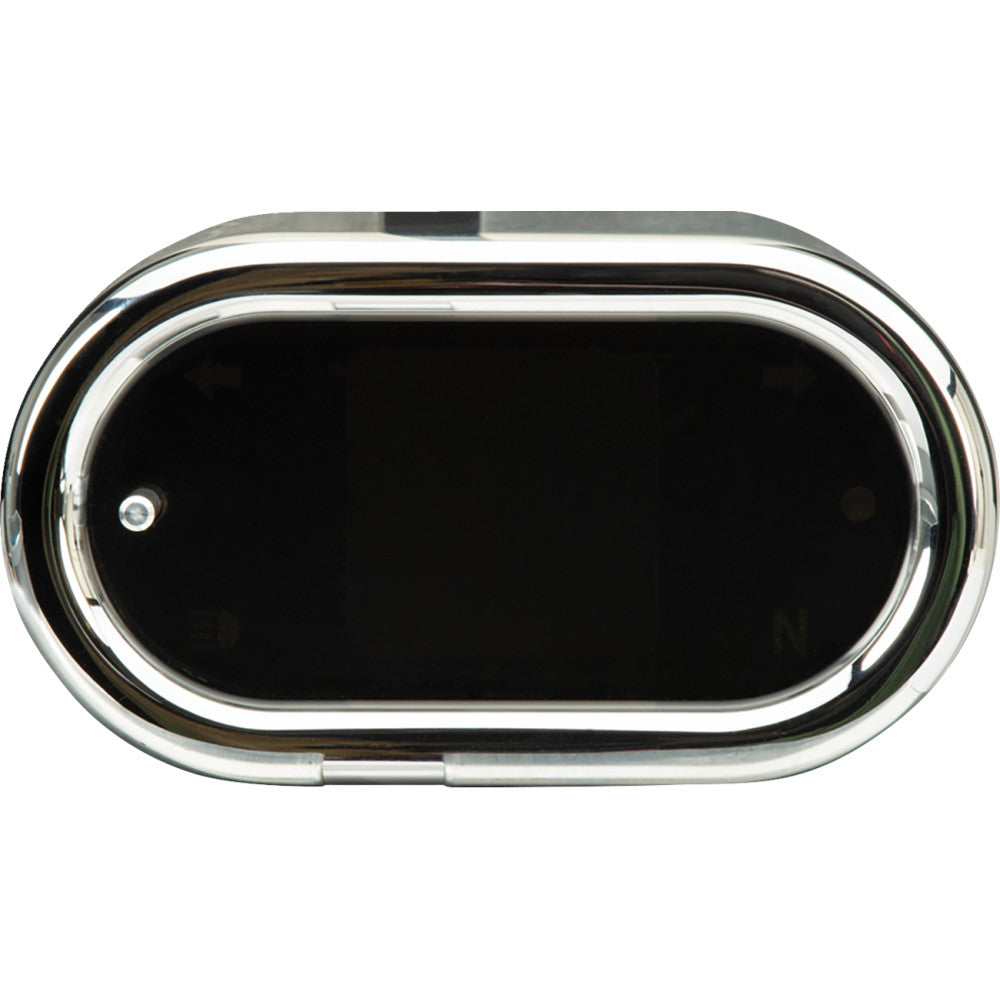 Dakota Digital Handle Bar Mount Speedometer - With Signals - Oval - Chrome MLX-5400