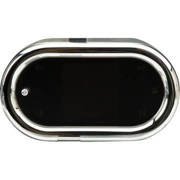 Dakota Digital Handle Bar Mount Speedometer - With Signals - Oval - Chrome MLX-5400