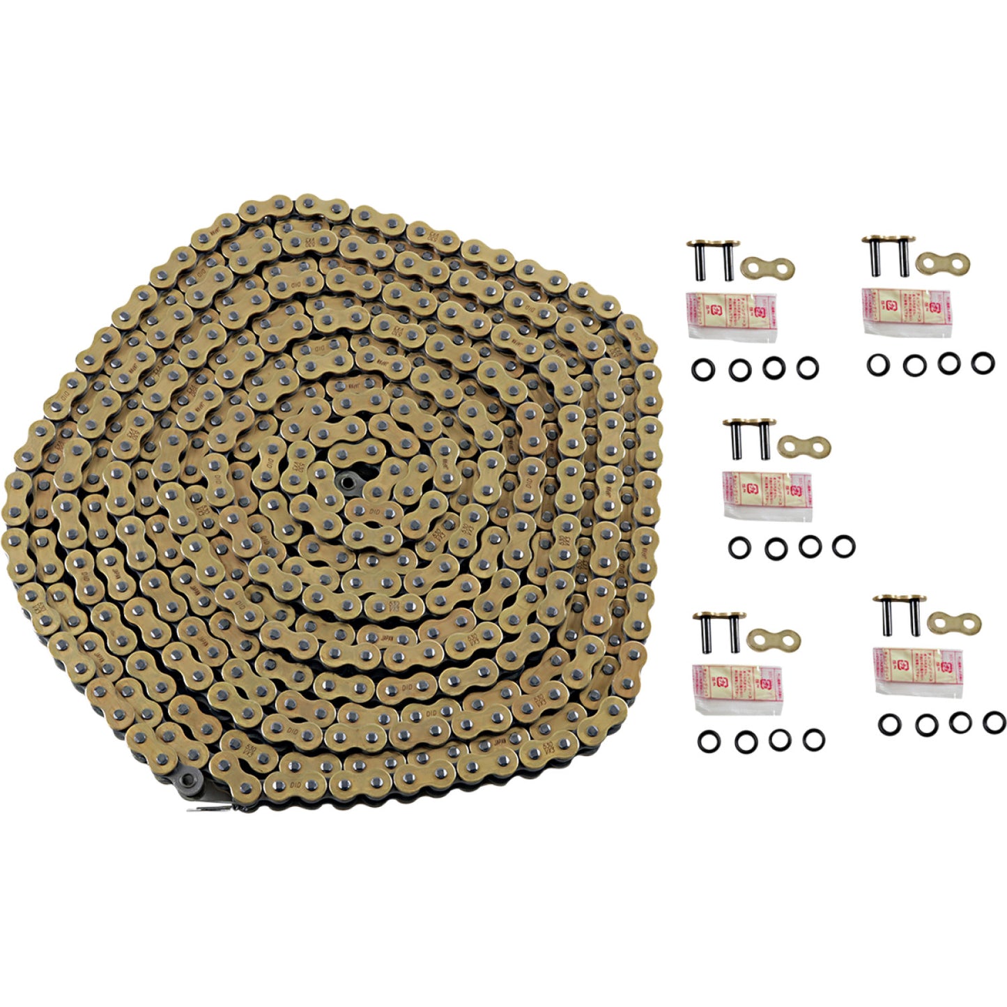 DID 530 VX3 - Chain - Gold - 25 Feet 530VX3G25FT | Drive Chain X'ring Types