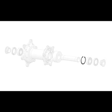 Rear Hub Left Bearing Retaining Circlip