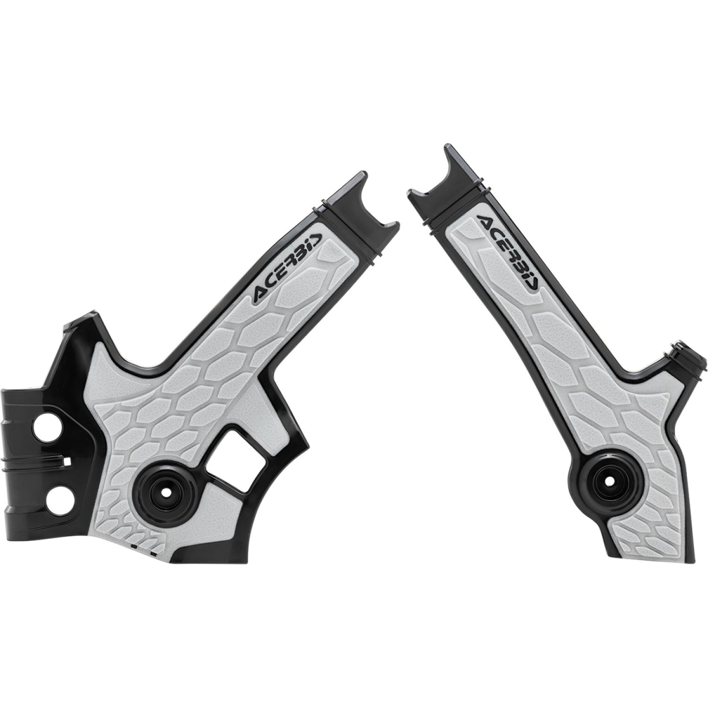 Acerbis X-Grip Frame Guards - Black/Silver - DR 650S/SE 2801931001