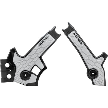 Acerbis X-Grip Frame Guards - Black/Silver - DR 650S/SE 2801931001