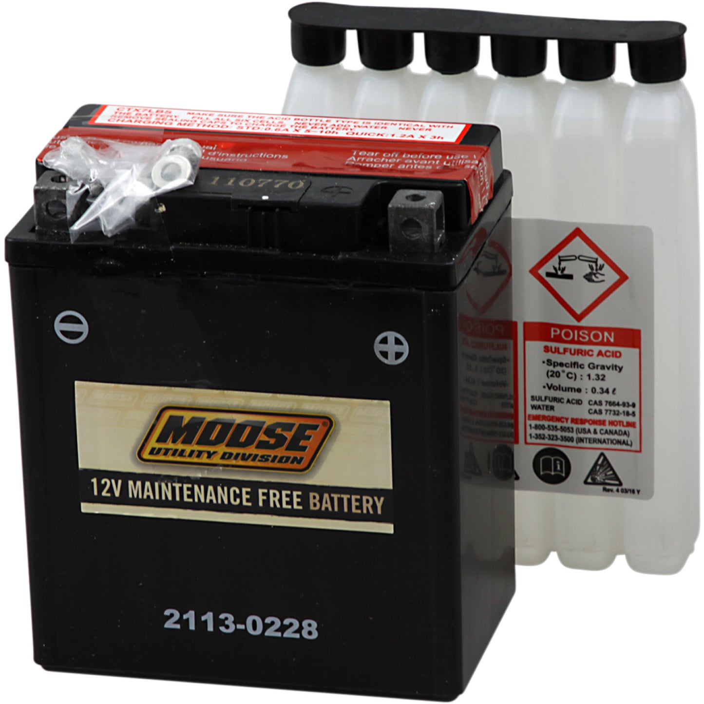 Moose Utility AGM Battery - YTX7L-BS MTX7L-BS | Battery Group