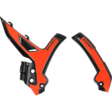 Acerbis X-Grip Frame Guards - OEM '16 Orange/Black - KTM 2975045229