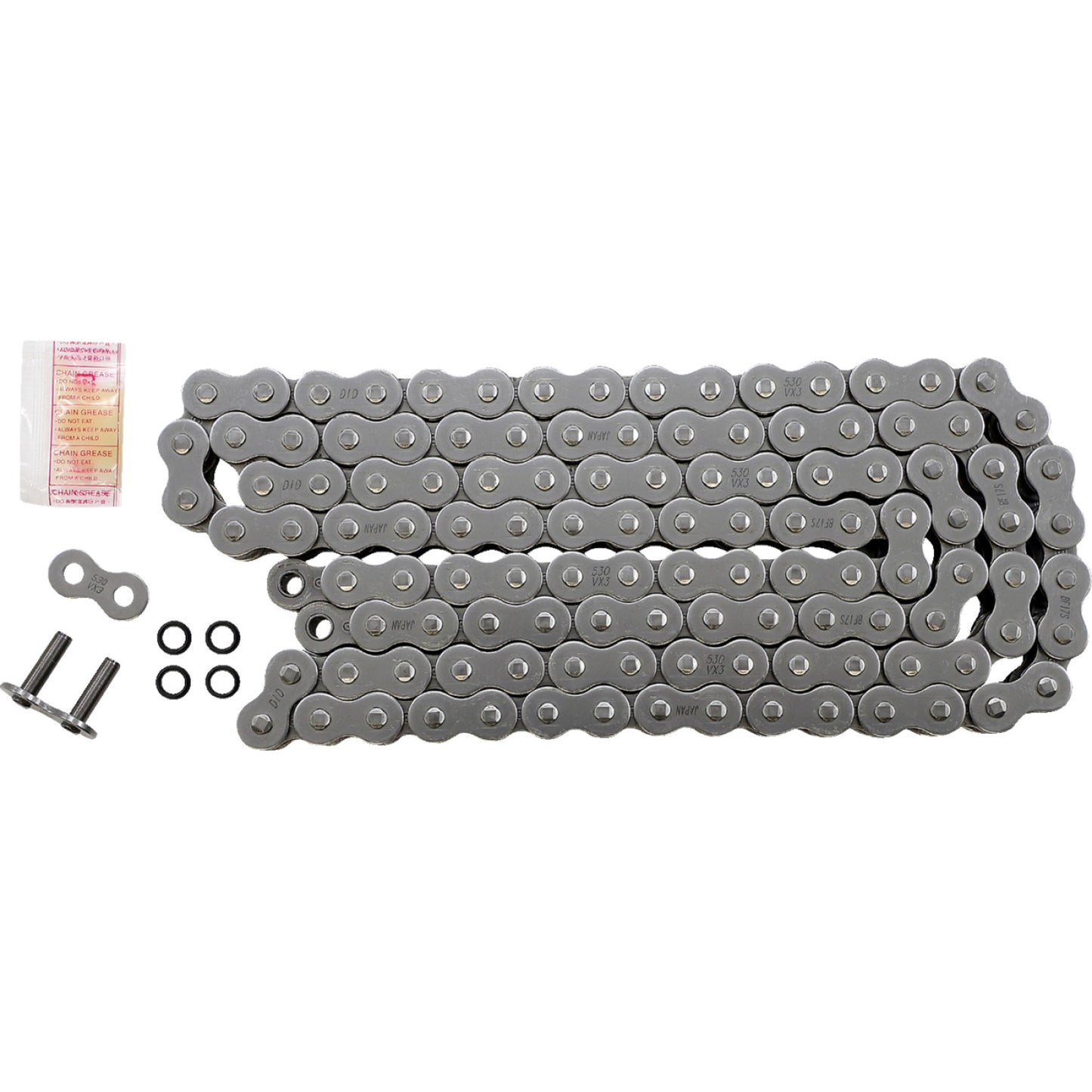 DID 530 VX3 - Drive Chain - 120 Links - Natural M530VX3X120ZB | Drive Chain X'ring Types