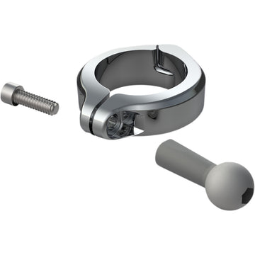 CIRO Aluminum Clamp Kit - Ball Mount - 1-1/2" Handlebars - Chrome 50134