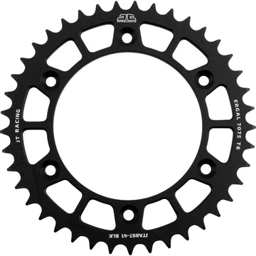 JT SPROCKETS Rear Sprocket - Black - 41 Tooth JTA897.41BLK by JT Rear Sprockets Aluminum/Alloy