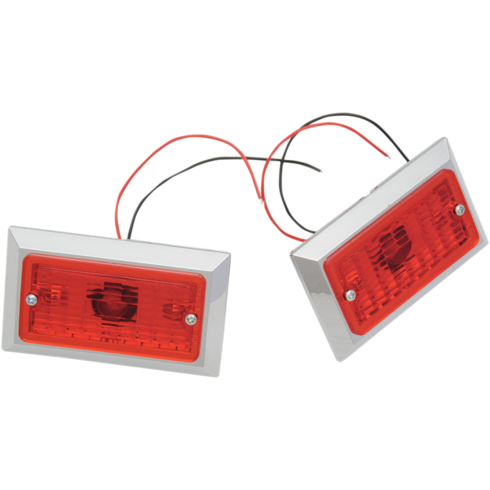 CHRIS PRODUCTS Marker Lights - Dual Filament - Red 0814R-2