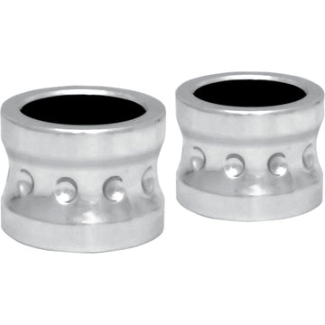 Covingtons Axle Spacers - Dimpled - Chrome - Non-ABS - Pair C0013-C