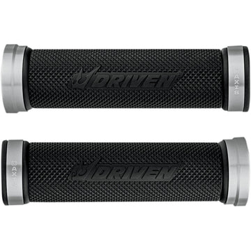 DRIVEN RACING D-Axis Grips - Silver/Black DXG-SL