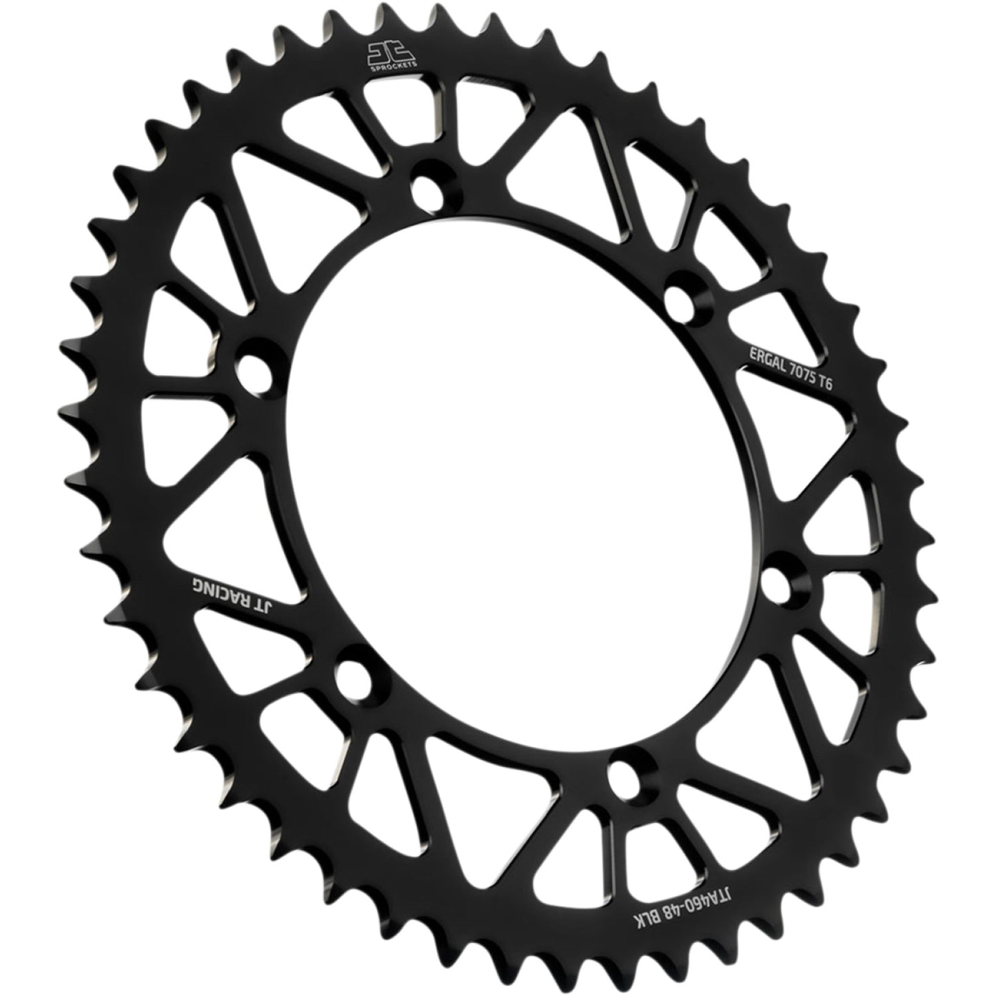 JT SPROCKETS Rear Sprocket - Kawasaki - Black - 48 Tooth JTA460.48BLK by JT Rear Sprockets Aluminum/Alloy