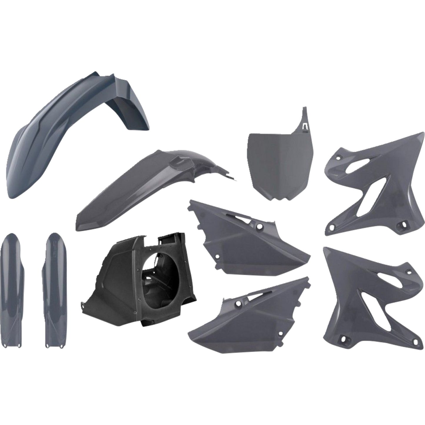POLISPORT Restyled Body Kit - Gray - YZ 125/250 90932 by Polisport