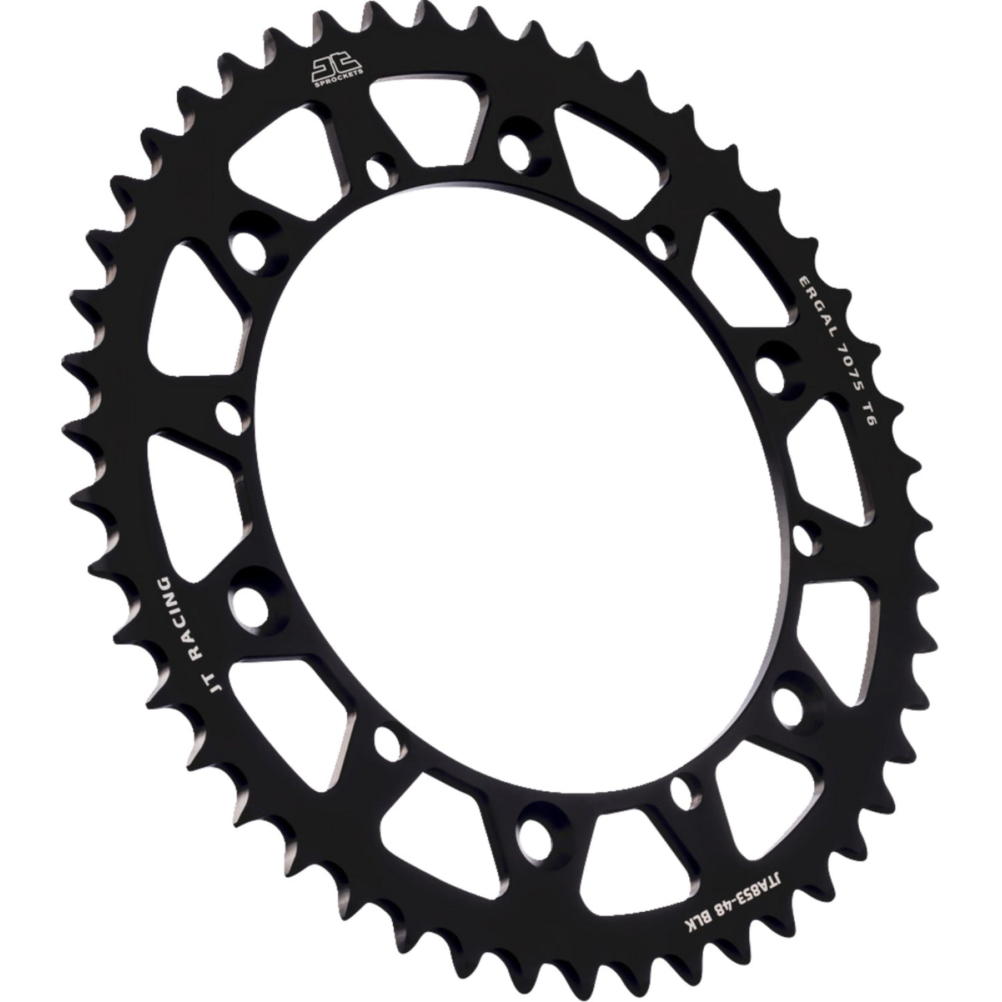 JT SPROCKETS Rear Sprocket - Black - 48 Tooth - Yamaha JTA853.48BLK by JT Rear Sprockets Aluminum/Alloy