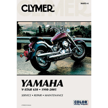 CLYMER Manual - Yamaha - XVS650 V-Star CM4957