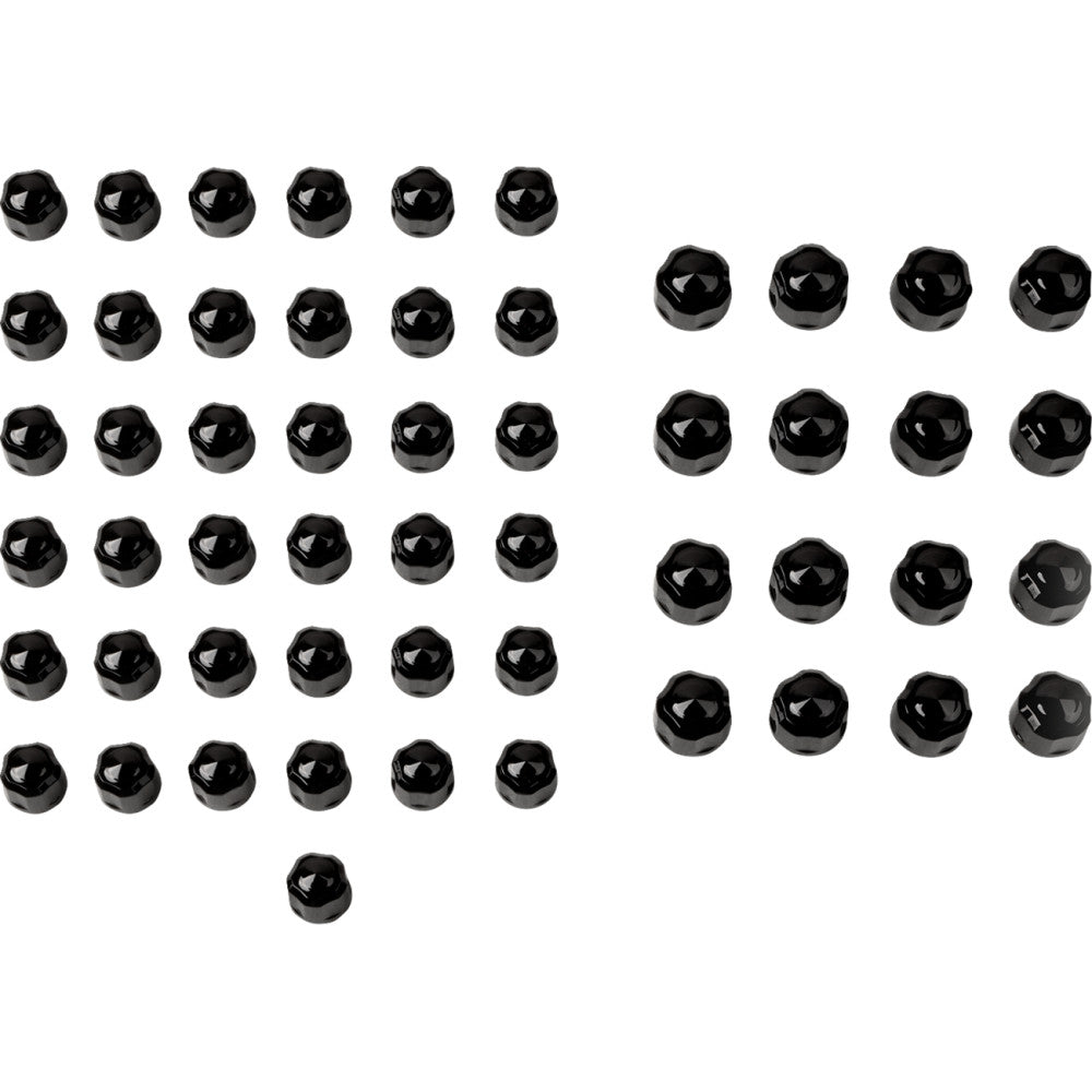 CIRO Caps - Engine/Bolt/Cover - Crown/Diamond-Cut - Black - M8 70022