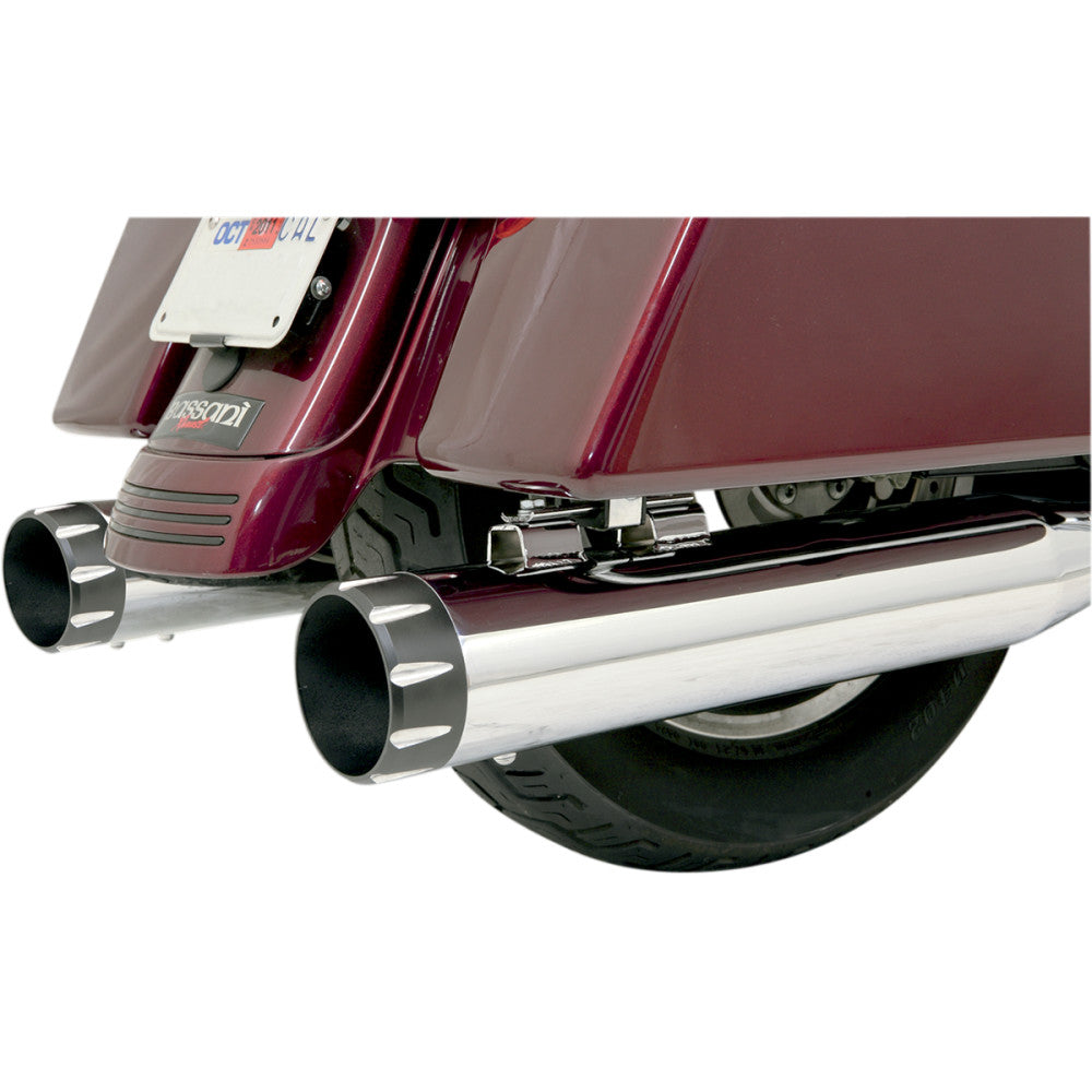 BASSANI XHAUST 4" End Cap - Black - Bevel BE40T