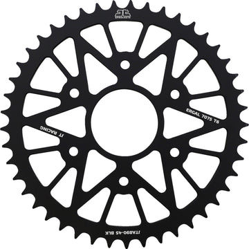 JT SPROCKETS Rear Sprocket - Black - 45 Tooth JTA890.45BLK by JT Rear Sprockets Aluminum/Alloy