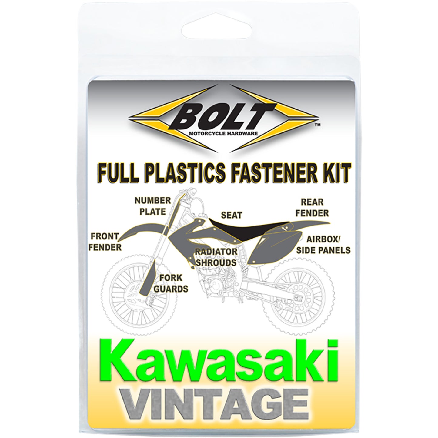 BOLT Body Work Fastener Kit - Kawasaki KAW-9497104