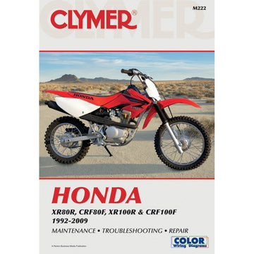 CLYMER Manual - Honda - XR80R '92-'09 CM222