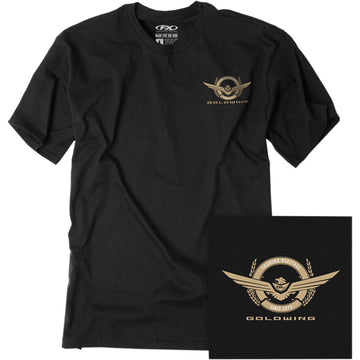 FACTORY EFFEX Goldwing Badge T-Shirt - Black - Medium 25-87822